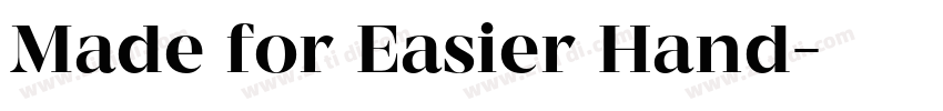 Made for Easier Hand字体转换